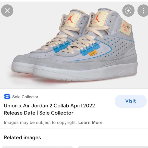 Brand new Jordan x Union Air Jordan 2 “grey fog” - Picture 2 of 3